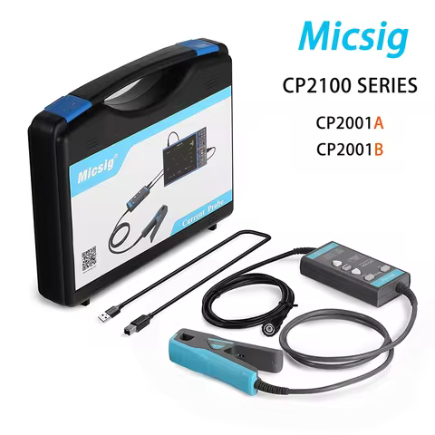 Micsig CP2100A and CP2100B Oscilloscope AC/DC Current Probe Low Frequency High Precision 800KHz 2.5M