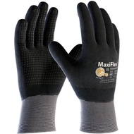 ATG 34-846 MAXIFLEX ENDURANCE GLOVE. BLACK MICRO-FOAM COATED PALM & FINGER TIPS. EN 3898 : 4131X
