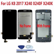 For LG K8 2017 X240 X240K X240F X240H X240DSF LCD Display Touch Screen Digitizer Assembly For K8 Nov