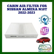 PENAPIS UDARA KABIN SESUAI UNTUK NISSAN ALMERA N18T 2022-2023 (27277-5EK0A) CABIN AIR FILTER