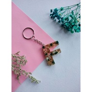 RESIN KEYCHAIN INITIAL KEYCHAIN ALPHABET KEYCHAIN LETTER "F" 🔥💥