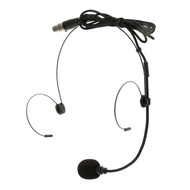 [kanye2dc] Xlr-3Pin//3.5mm  Double Ear Hook Condenser Microphone Head-mounted Mic Beige Color