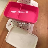 tupperware lunch box( pink colour)
