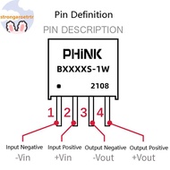 Strongaroetrtr 2pcs/lot B0505S-1W B0505S B0505 SIP-4 IC New oril isolated power supply 5V to 5V VN