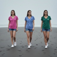 [GP-35][Grade B] G*P Shortsleeve V-Neck T-Shirt Women V Neck T Shirt Women | Women's Short Sleeve V 