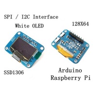 0.96 inch SPI White OLED Display Screen Module SSD1306 Drive IC 128*64 I2C Interface 128*64