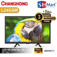Tv Changhong 24 inch L24G5W Led Digital 24G5W HDMI USB Movie (MEDAN)