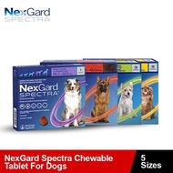 ONE BOX ( 3 TABLETS) [From France] NexGard Spectra Chewable Tablet For Dogs [XS/S/M/L/XL]