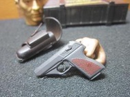WB1二戰部門 1/6德軍PPK小型手槍一把(附槍套) mini模型 LT:4617