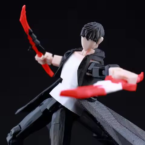 9L 3D Printed Solo Leveling Sung Jin-Woo Lucky13 Dummy13 Movable Shapeshift Action Figures Mannequin