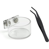 Jumping Spider Feeding Dish Set, Magnetic Water Bowl, Reptile Feeding Tongs, Jumping Spider Enclosur