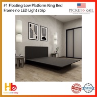 #1 Floating Low Platform Queen/King Bed Frame