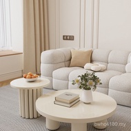 Round Style Luxury Combination Coffee Table Small Apartment Simple Light Modern Household B & French