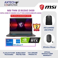 MSI Thin 15 B13UC-3439 15.6'' FHD Gaming Laptop Cosmos Gray ( i7-13620H, 16GB, 512GB SSD, RTX3050 4G