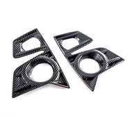 Fog Light Cover Fog Light Lamp Trim ABS Carbon Fiber for D-MAX DMAX 2021 2022 2023