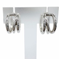 成色極佳☆TIFFANY&Co. Tiffany 925 斜角耳環，純銀，重 14.7 克，女士款