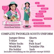 10-IN-1 COMPLETE TWINKLER SCOUT UNIFORM/GSP/PRE-SCHOOL SCOUT