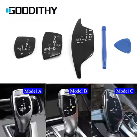 Car Interior Gear Shift Knob Panel Trim Cover Sticker For BMW F20 F30 F31 F10 F11 F01 F02 F25 F26 G3