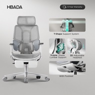 (Ready Stock)Hbada E3 Air Ergonomic Office Chair With Footrest- 3-Zone Dynamic Lumbar Support, 3D Ad