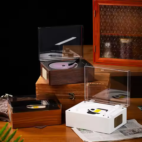 Portable CD Player Rechargeable Remote Control Desktop CD Player Bluetooth-Compatible 5.0 Support CD