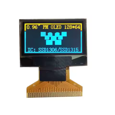 0.96 Inch 128X64 Blue/White/ Double Color OLED Display 128*64 LCD Screen Board 30pin SSD1306 Driver