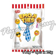 Naraya Emoji Ties Sour Candy - Rainbow Candy - Sour Sweets Candy - Lollipops - Rainbow Shape Soft Ca