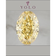 YOLO Lab-grown diamond Oval 5.01ct Fancy vivid yellow--8678959968784