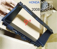 กรอบจอแอนดรอยด์ หน้ากากวิทยุ หน้ากากวิทยุรถยนต์ HONDA ACCORD (G8) Y.2008-2012 สำหรับเปลี่ยนจอ android9" แบบฝัง ในช่องเดิมหน้าปัทม์