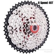 8 Speed 11T - 46T Wide Ratio MTB Silver Cassette