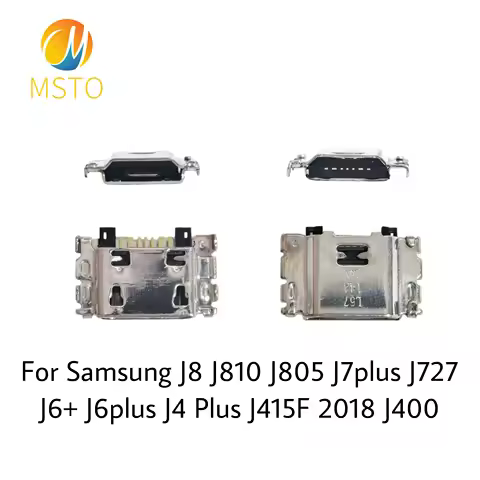 10-100PCS For Samsung J8 J810 J805 J7plus J727 J6+ J6plus J4 Plus J415F 2018 J400 USB Charger Dock C