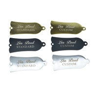 KAISH Metal Iron Truss Rod Cover CUSTOM/STANDARD Printed Truss Rod Cover with White Letters for USA 