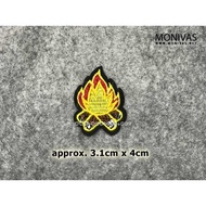 Camp Fire Iron On Patch DIY Embroidery Repairing Badge Decal