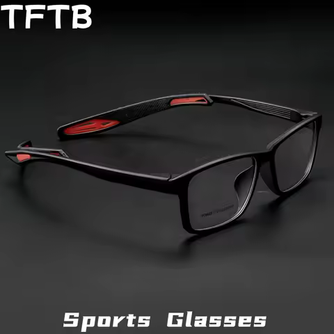 TFTB Long Leg Design Ultra Light Sports Cycling Men's Glasses Square TR90 Basketball Football Optica