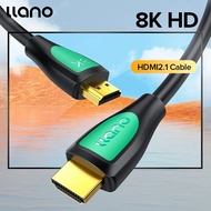 LLANO 8K HDMI 2.1สายทองแดง8K/60Hz 4K/120Hz 1440P/144Hz 48Gbps HDR สำหรับ PS5 PS4สวิทช์สลับสัญญาณ Kab