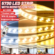 Dothnix LED-5730 Tri-Colors Strip Light, Remote Control Dimming LED strip Light, Waterproof 220V 120