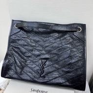 Ysl niki 黑銀肩背包