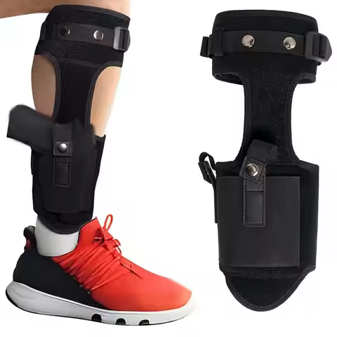 Tactical Ankle Holster for Glock Concealed Adjustable Pistol Holster Leg Carry Gun Holster with Magz