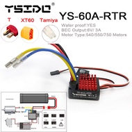 YSIDO YS-60A-RTR 60A Brushed ESC Electric Speed Controller 6V/3A BEC for 1/10 RC Car Traxxas TRX4 TR