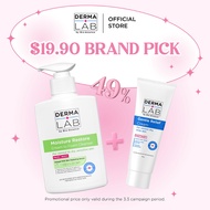 [$19.90 BRAND PICK] DERMA LAB Moisture Restore Cream To Foam Cleanser 250ml + Gentle Relief Cream 10