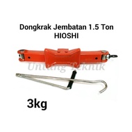HIOSHI 1.5 Ton Bridge Jack - Heavy Duty Scissors Jack