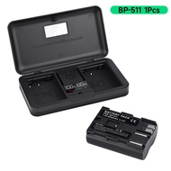 PALO BP-511 แบตเตอรี่กล้อง + เครื่องชาร์จ LCD แบบ Dual Slot สำหรับ Canon EOS 40D 5D 20D 300D 10D 30D