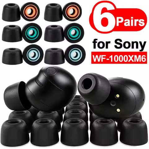 S/M/L Soft Sponge Earbuds for Sony WF-1000XM6 Memory Foam Eartips Noise Cancelling Headphones Earplu
