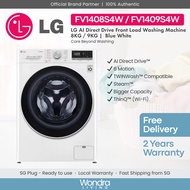 LG 8kg / 9kg | AI Direct Drive Front Load Washing Machine (Blue White) (FV1408S4W / FV1409S4W)