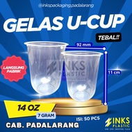 7 GRAM THICK U-CUP GLASS 14 OZ 14 oz U-Cup Plastic Cup