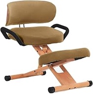 ZOUJUN Kneeling Chair Thick Padded Seat, Suitable for Meditation Gaming Computer Work Study Chair Lift Engineering Seat Correction Chair Writing Chair (Brown, Green, Red) (Color : Green)