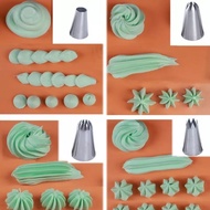CONTENTS 5 PCS CAKE SPUITS CHURROS SPUITS CAKE NOZZLE/S