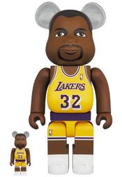 【一木家玩具】現貨 NBA 湖人 Lakers 魔術強森 Magic BE@R BE@RBRICK 400%+100%