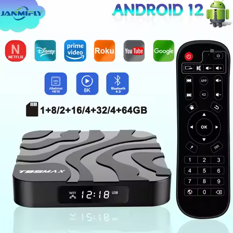 T95 MAX Original TV Box H618 8K UHD Quad-core Android 12 Movie Search Dual-band WiFi BT5.0 2.4G/5G S