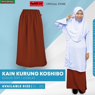 KAIN KURUNG KOSHIBO COKLAT SUSUN TEPI / Primary School / Secondary School Uniform (Size: 26 - 38 S -