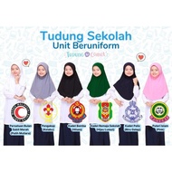 Tudung Sekolah Awning Scuba TSC - Hijau Lumut untuk KRS/TKRS